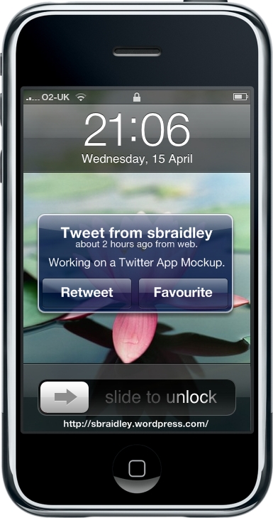 Twitter iPhone Mockup